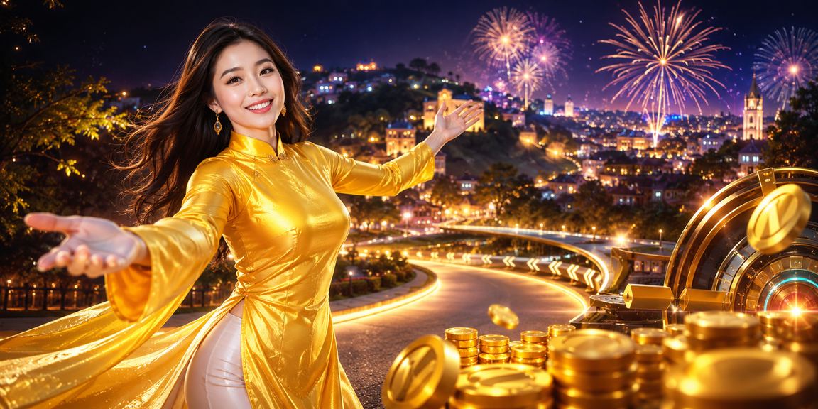 Người phụ nữ mặc áo dài tại Đà Lạt tham gia casino betting trong không gian lãng mạn