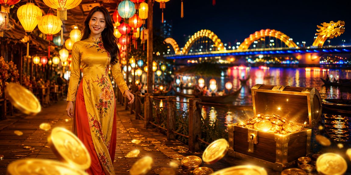 Không khí chợ đêm Đà Nẵng sôi động với người dân tham gia xổ số và giải trí trực tuyến